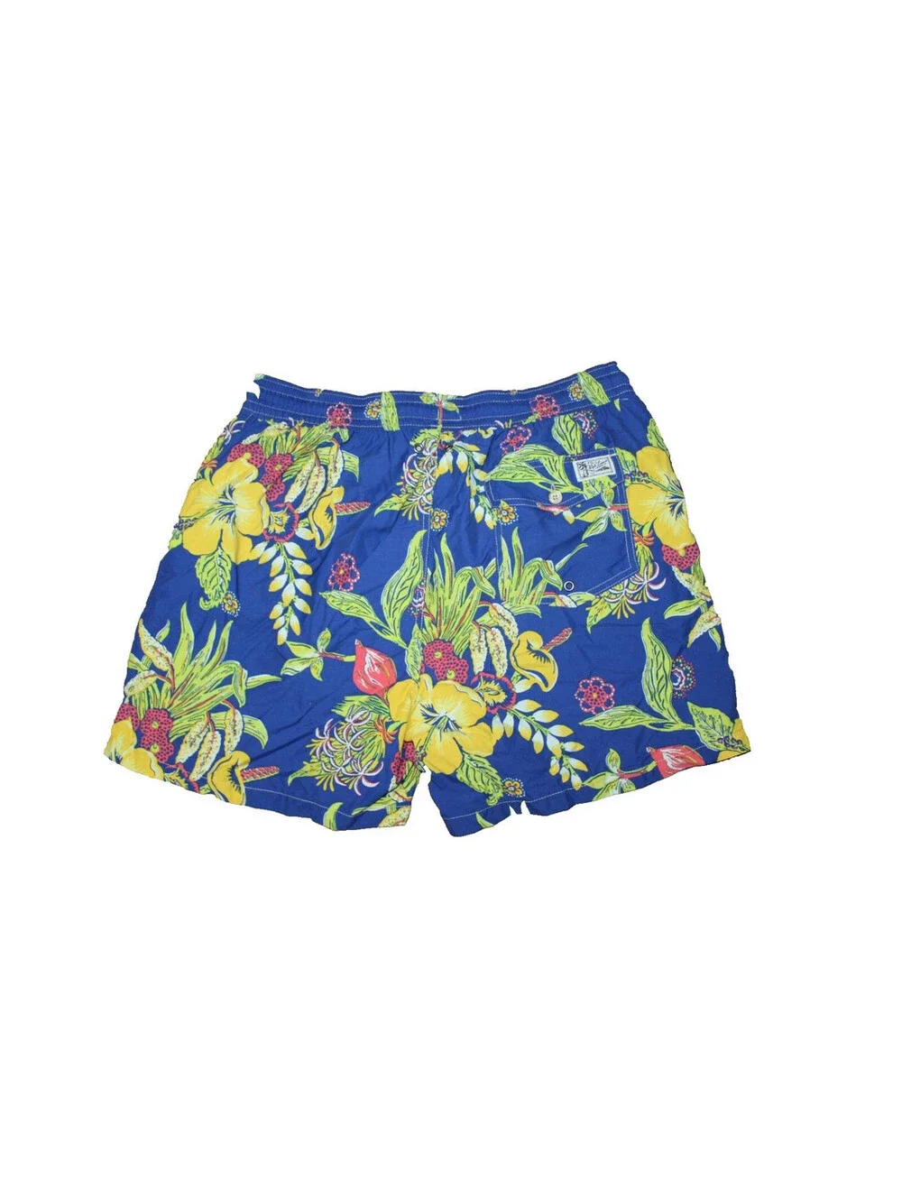NEW Polo Ralph Lauren Men XL Lined Swim Trunks Shorts Tropical Blue Floral NWOT